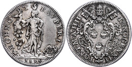 Testone, 1694, Innozenz VII., Rom, Muntoni 40, Ss.  Ss - Unclassified