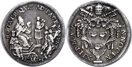 Testone, 1695, Innozenz VII., Rom, Muntoni 49, Ss.  Ss - Unclassified