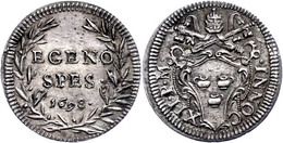 Grosso, 1698, Innozenz VII., Rom, Muntoni 214, Vz-st.  Vz-st - Ohne Zuordnung