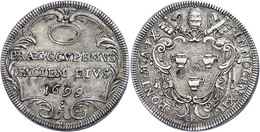 Testone, 1699, Innozenz VII., Rom, Muntoni 44, Ss.  Ss - Non Classés