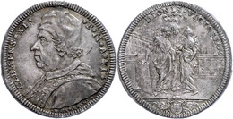 Testone, 1706, Clemens XI., Rom, Muntoni 64, Hsp./Fassungsspur, Schöne Patina, Ss-vz.  Ss-vz - Non Classés