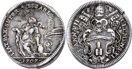 Giulio, 1707, Clemens XI., Rom, Muntoni 90, Ss.  Ss - Unclassified