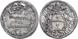 Giulio, 1708, Clemens XI., Rom, Muntoni 96, Vz-st.  Vz-st - Ohne Zuordnung