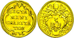 Scudo, Gold, O.J. (1721-1724), Innozenz XIII., Muntoni 2, Fb. 212, Zainende, Leicht Berieben, Ss.  Ss - Non Classificati