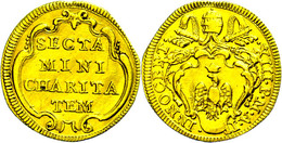 Scudo, Gold, O.J. (1721-1724), Innozenz XIII., Muntoni 2, Fb. 212, Zainende, Leicht Berieben, Ss.  Ss - Ohne Zuordnung