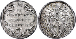 Giulio, 1728, Benedikt XIII., Rom, Muntoni 8, Leichte Prägeschwäche, Vz.  Vz - Sin Clasificación