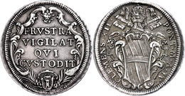 1/2 Piastra, O.J. (1730-1740), Clemens XII., Rom, Muntoni 21, Ss+. - Ohne Zuordnung