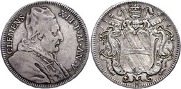 Testone, 1735, Clemens XII., Rom, Muntoni 53, Ss.  Ss - Unclassified