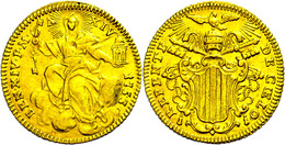 Zecchino, Gold, 1753, Benedikt XIV., Rom, Muntoni 19, Fb. 231, Ss.  Ss - Non Classificati