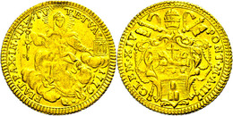 Zecchino, Gold, 1772, Clemens XIV., Rom, Fb. 240, Ss.  Ss - Ohne Zuordnung