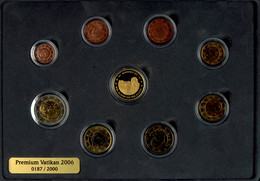 1 Cent Bis 2 Euro, 2006, Euro KMS Mit Goldmedaille, 6,3 G Fein, 999er Gold, Papst Benedikt XVI., Alle Münzen Und Medaill - Vatikan