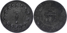 Österreich, Franz I., Zinnmedaille (Dm. Ca. 74,50mm, Ca. 88,70g), 1814, Unsigniert, Wiener Kongress. Av: Victoria Mit Kr - Other & Unclassified