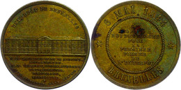 Belgien, Eintrittsmarke, Messing, Brüssel (Dm Ca. 22mm, 6,85g), 1844, Von Hart. Zur Eröffnung Des Lagers Von Brüssel 6.  - Sonstige & Ohne Zuordnung