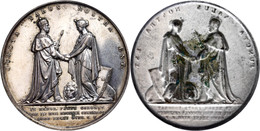 Schweden, Klischee Medaille Versilbert (Dm. 58 Mm, 10 G), 1860, Unsigniert, In Erinnerung An Den 3. Mai 1860, Av: König  - Sonstige & Ohne Zuordnung