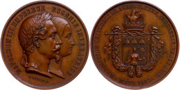 Frankreich, Bronzemedaille (Dm. 45,3 Mm, 47 G), 1861, Von C. Bouvet, Auf Die Universalausstellung In Metz 1861, Av: Köpf - Sonstige & Ohne Zuordnung