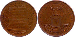 Belgien, Kupfermedaille (Dm Ca. 32mm, 15,50g), O. J. (um 1864), Unsigniert. Zum 200 Jährigen Jubiläum Der Königlichen Ak - Autres & Non Classés