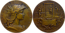 Frankreich, Bronzemedaille (Dm. 49,9 Mm, 57 G), 1893, Von Dubois, Preismedaille Des Kriegsministers Beim Gymnastikwettbe - Sonstige & Ohne Zuordnung