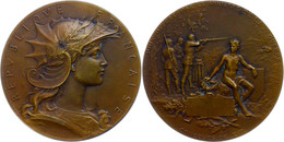 Frankreich, Bronzemedaille (Dm. 50 Mm, 53 G), 1893, Von Henri Dubois, Preismedaille Des Kriegsministers, Av: Brustbild P - Autres & Non Classés