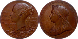 Großbritannien, Victoria, Bronzemedaille (Dm. 55,7 Mm, 72 G), 1897, Von Thomas Brock, Auf Ihr 60jähriges Regierungsjubil - Altri & Non Classificati