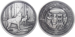 Schwedt/Oder, Silbermedaille (Dm. Ca. 50mm, Ca. 40,78g), 2004, Entwurf Von O. Prüfer, 40 Jahre Fachgruppe Numismatik. Av - Andere & Zonder Classificatie