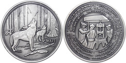 Schwedt/Oder, Silbermedaille (Dm. Ca. 50mm, Ca. 40,78g), 2004, Entwurf Von O. Prüfer, 40 Jahre Fachgruppe Numismatik. Av - Autres & Non Classés