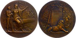 Frankreich, Bronzemedaille (Dm. 52 Mm, 66 G), 1911, Von P. Grandhomme, Verdienstmedaille Des Kriegsministerium, Av: Mari - Autres & Non Classés