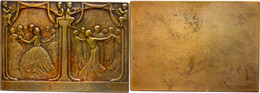 Österreich, Einseitige Bronzeplakette (48x70 Mm, 84 G), 1911, Auf Den 50jährigen Jubiläums-Industriellen-Ball 1. Februar - Otros & Sin Clasificación