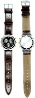 Herren Armbanduhr, Rodania, Modell Thierry Boutsen Chronograph, 1980-89, Stahlgehäuse, Uhrwerk Quarz, Werk Nr.CT18130, D - Sonstige & Ohne Zuordnung
