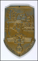NSKK, Einseitige Plakette "Sauerländische Geländefahrt 2.7.1939", 91,9 G, 96x60 Mm, Mit Befestigungslöchern, Lackierung  - Other & Unclassified