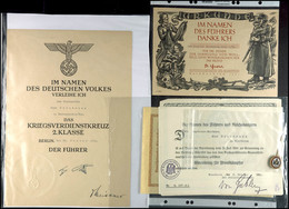 Urkundennachlass Mit Besitzzeugnis Frontkämpfer-Abzeichen Des Weltkrieges 1914-1918, Datiert 27. Juni 1934, Mit Abzeiche - Documentos