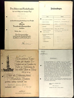 Verleihungsurkunde Für Das Silberne Treudienst-Ehrenzeichen, Datiert Berlin 6. Juli 1939, Mit Kleinem Reichssiegel, Widm - Dokumente