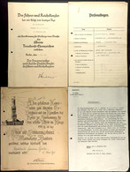 Verleihungsurkunde Für Das Silberne Treudienst-Ehrenzeichen, Datiert Berlin 6. Juli 1939, Mit Kleinem Reichssiegel, Widm - Documenten