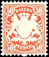 50 Pfg. Zinnoberrot, Postfrisch, Tadellos, Unsigniert, Zuschlag 168. Auktion = 200,-, Katalog: 42 ** - Other & Unclassified