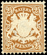 25 Pfg. Braun, Ungebraucht, Tadellos, Mi. 150.-, Zuschlag 136. Auktion  = 65,-, Katalog: 51 * - Sonstige & Ohne Zuordnung