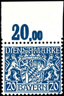 20 Pfg. Dunkelpreußischblau, Papier W, Postfrisch, Geprüft Dr. Helbig BPP, Mi. 160.- Unterbewertet, Von Uns Noch Nie Ang - Sonstige & Ohne Zuordnung