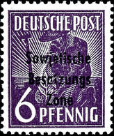 6 Pfg. Arbeiter Dunkelgrauviolett, Postfrisch, Fotobefund Paul BPP, Mi. 650,-, Katalog: 183d ** - Sonstige & Ohne Zuordnung