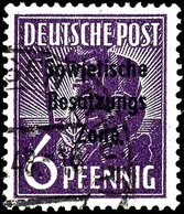 6 Pfg. Arbeiter Dunkelgrauviolett, Gestempelt, Geprüft Paul BPP, Mi. 400,-, Katalog: 183d O - Sonstige & Ohne Zuordnung