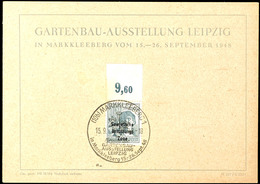 12 Pfg. Arbeiter, Plattendruck, Oberrand Durchgezähnt, Mit Sonderstempel Auf Unterlage, Papier Links Am Oberrand Leicht  - Otros & Sin Clasificación