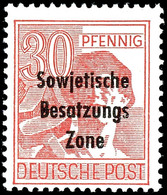 30 Pfg. Arbeiter Lebhaftbräunlichkarmin, Postfrisch, Geprüft Paul BPP, Mi. 1000,-, Katalog: 192c ** - Autres & Non Classés