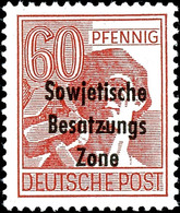 60 Pfg. Arbeiter Braunrot, Postfrisch, Fotokurzbefund Paul BPP, Mi. 300.-, Katalog: 195b ** - Sonstige & Ohne Zuordnung