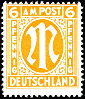 6 Pfennig Gelborange, Papier Z, Gezähnt L 14 1/4 : 14 3/4, Postfrisch, Fotobefund Hettler BPP, Michelwert 200,-, Katalog - Other & Unclassified