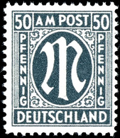 50 Pfennig Schwarzgrün, Gezähnt L 11 1/2 : 11, Postfrisch, Fotobefund Hettler BPP, Michelwert 200,-, Katalog: 32aCz ** - Other & Unclassified