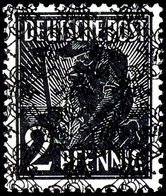 2 Pfennig Arbeiter Schwarz Mit Doppeltem Netzaufdruck, Einmal Normal, Einmal Kopfstehend, Postfrisch, U.a., Gepr. Schleg - Other & Unclassified