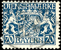 20 Pf Auf W-Papier Tadellos Gestempelt Und Tiefst Gepr. Helbig BPP Und Infla, Mi. 180,--, Katalog: 28w O - Other & Unclassified