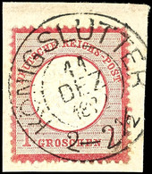"KÖNIGSLUTTER 11 DEZ 1872" - K2, Klar Auf Tadellosem Briefstück DR 1 Gr. Großer Schild, Katalog: DR19 BS - Braunschweig