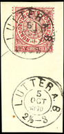 "LUTTER A. B. 5 OCT 1870" - K2, Zwei Abschläge Auf Tadellosem Briefstück NDP 1 Gr., Katalog: NPD16 BS - Brunswick