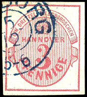 3 Pfg Rotkarmin, Farbfrisches, Allseits Breitrandiges Kabinettstück, Tiefst Gepr. Berger BPP, Mi. 110,-, Katalog: 13a O - Other & Unclassified