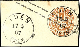 "IDEN 17 5 67" - K1, OPD Magdeburg, Zwei Klare Abschläge Auf GS-Abschnitt 3 Sgr., Feuser 250 P., Katalog: (GA) BS - Andere & Zonder Classificatie