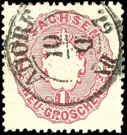 "ADORF 10 XII 67" - K2, Fast Zentrisch Auf Tadelloser 1 Ngr. Wappen, Katalog: 16 O - Sachsen