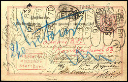 10 Pfg Ganzsachen-Postkarte, Mit K1 "STUTTGART 11 SEP 89" Nach Amsterdam/Niederlande, Dort Zigfach Nachgesendet Bzw. An  - Autres & Non Classés